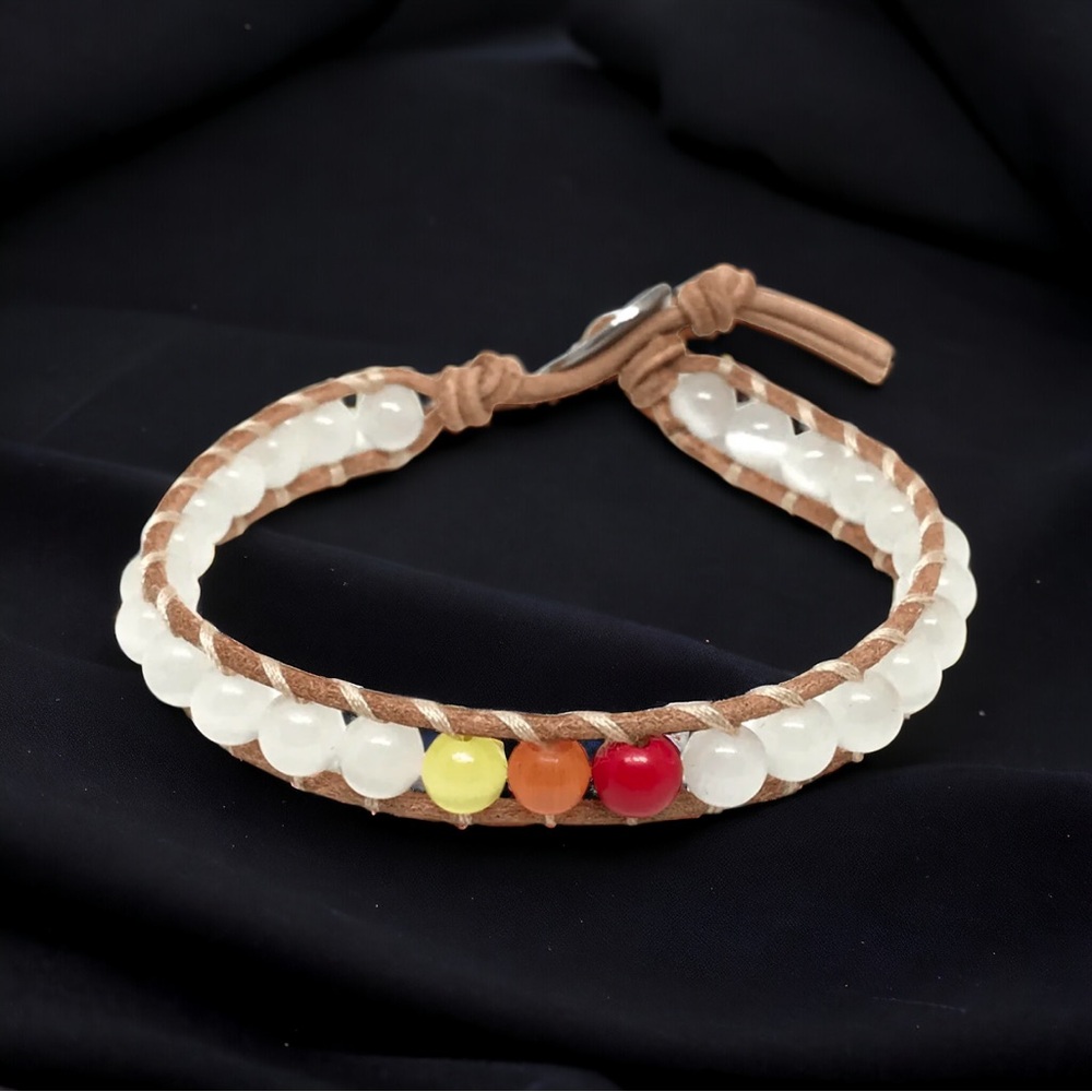 Aqua Pura woven healing beads bracelet